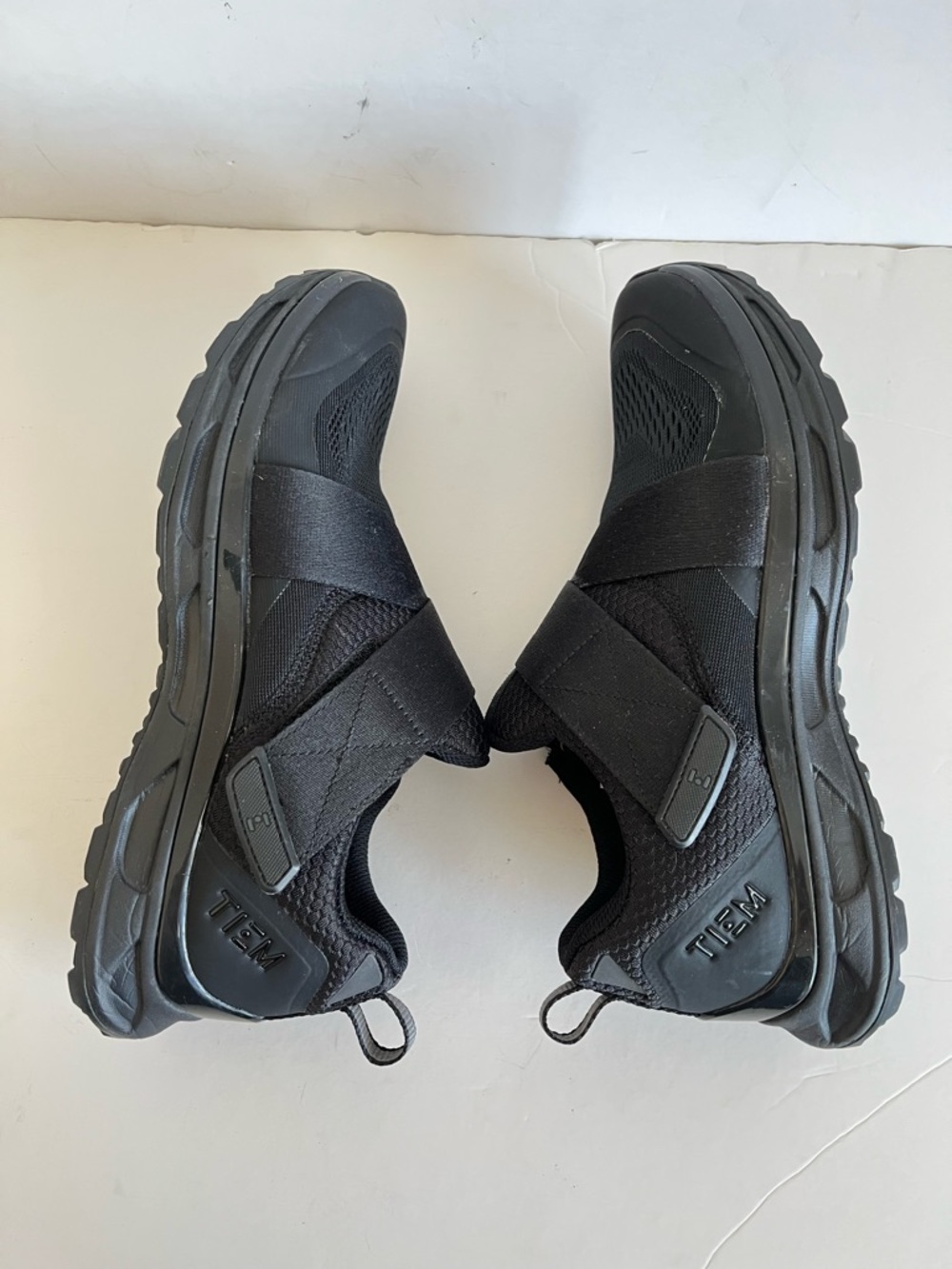 TIEM Women's Slipstream black Cycling Sneakers with SPD Cleats Size 9 - Picture 6 of 11